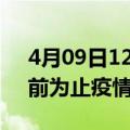 4月09日12时上海疫情新增确诊数及上海目前为止疫情总人数