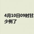 4月10日09时甘肃平凉今日疫情通报及平凉疫情患者累计多少例了