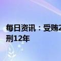 每日资讯：受贿2274万元，最高法执行局原局长孟祥一审获刑12年