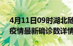 4月11日09时湖北随州最新疫情状况及随州疫情最新确诊数详情