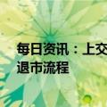 每日资讯：上交所：将依规加快推进*ST紫晶、*ST泽达的退市流程