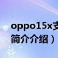 oppo15x支持闪充吗（oppor15x是闪充吗简介介绍）