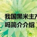 我国黑米主产地（黑米有两千多年的种植历史吗简介介绍）