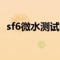 sf6微水测试仪使用方法（SF6微水测试仪）