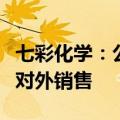 七彩化学：公司光刻胶中间体已实现产业化并对外销售