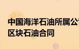 中国海洋石油所属公司签署4个巴西海上勘探区块石油合同