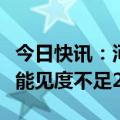 今日快讯：河北发布大雾黄色预警信号，局地能见度不足200米