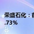 荣盛石化：前三季度归母净利润同比增长714.73%